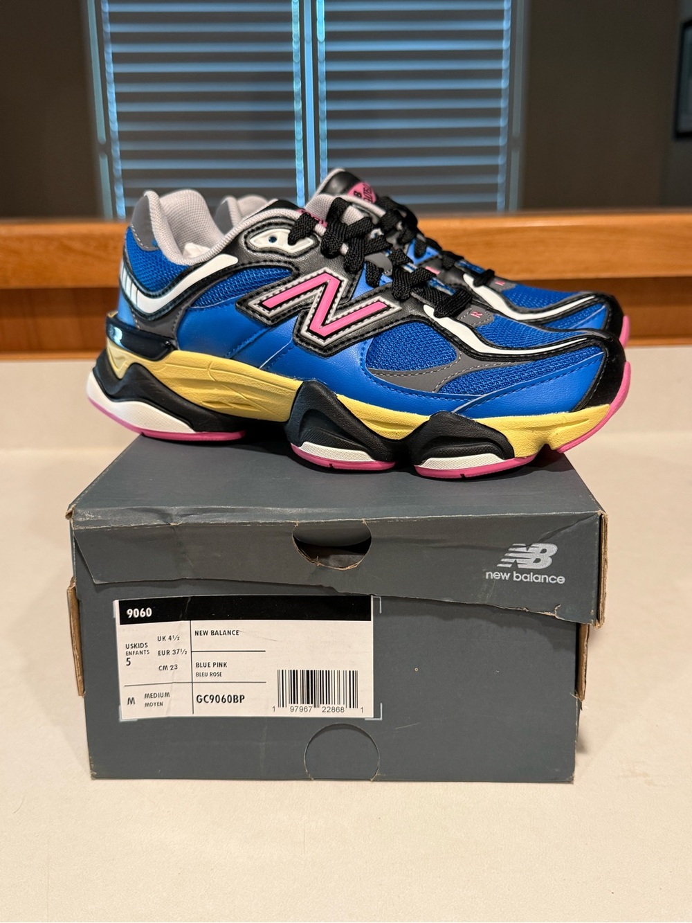 New Balance 9060 Athletic Sneakers in Blue/Pink